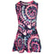 All Over Navy and Neon Pink Batik Print Tank Dress